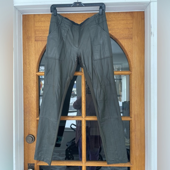 BCBGMAXAZRIA Connor GREEN Pleather Legging Size Medium - Picture 4 of 9